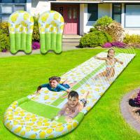 PVC Inflatable Floating Bed for children & thickening printed mixed pattern green PC