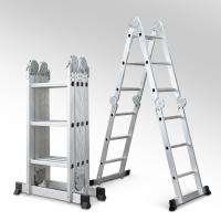 Aluminium Alloy Multifunction Step Ladder silver PC