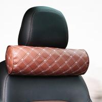 PU Leather Multifunction Car Neck Pillow breathable Memory Foam PC