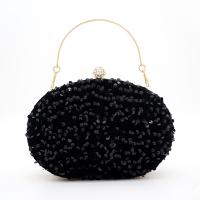 Suede Evening Party Clutch Bag soft surface & with rhinestone Satin & Plastic Sequins PC