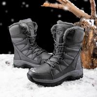 Mesh Fabric Unisex Snow Boots fleece & anti-skidding Pair