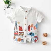 Algodón Camisa chico, impreso, multicolor,  trozo