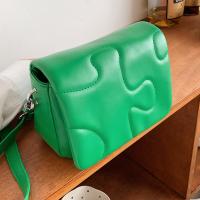PU Leather Box Bag Shoulder Bag soft surface Solid PC