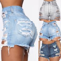 Cotton Ripped Shorts flexible Solid PC