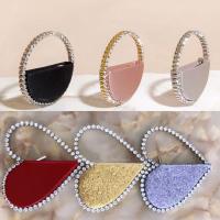 Polyester Clutch Bag soft surface & with rhinestone heart pattern PC