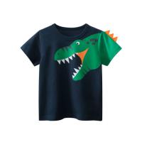 Algodón Camiseta chico, impreso, Dinosaurio, dos colores diferentes,  trozo