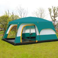 PE Plastic & Polyester windproof & Waterproof Tent & sun protection Steel Tube & Fiberglass plain dyed Colour Matching green PC