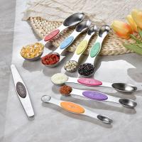 Stainless Steel eight piece Measuring Handle Spoon Set