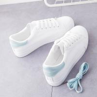 Synthetic Leather Women Casual Shoes hardwearing Solid Pair