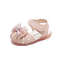 Rubber & Synthetic Leather velcro Girl Sandals & breathable iron-on Pair