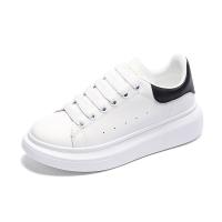 PU Leather front drawstring & Low Cut Unisex Casual Shoes Rubber Plastic Injection Solid Pair