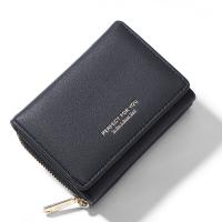 PU Leather Wallet Multi Card Organizer & soft surface & portable Solid PC
