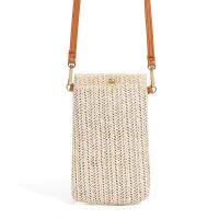 Straw Weave Woven Shoulder Bag soft surface Polyester Cotton PC