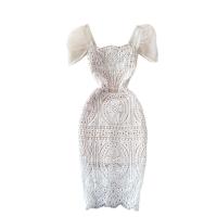 Pizzo Jednodílné šaty Pevné Bianco kus