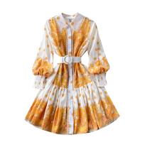 Polyester Einteiliges Kleid, Gedruckt, Zittern, mehr Farben zur Auswahl,  Stück