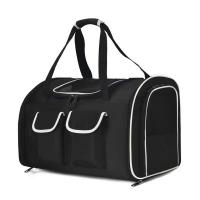 Canvas Pet Carry Handbag portable & waterproof & breathable Solid black PC