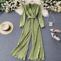 Polyester Slim Long Jumpsuit slimming Solid PC