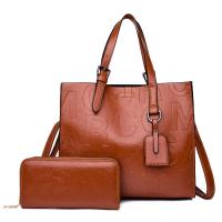 PU Leather Bag Suit large capacity & attached with hanging strap Set