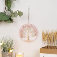 Gemstone Chips & Copper Wire & Feather & Iron & Plastic Hanging Ornament for home decoration handmade PC
