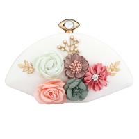 PU Leather Clutch Bag with chain floral PC
