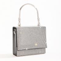 Polyester hard-surface & Evening Party Handbag with rhinestone PC