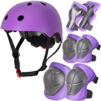 Engineering Plastics & Expanded Polystyrene Sports Protective Gear Set for children & hardwearing & Anticollision & breathable Mesh Fabric & Velvet helmet & Palm Guard & Elbow Pads & Kneelet Solid : Set
