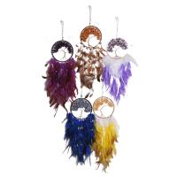 Gemstone Chips & Feather Dream Catcher Hanging Ornaments for home decoration PC