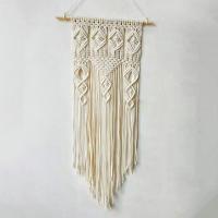 Cotton thread & Wood Tapestry for home decoration handmade PC