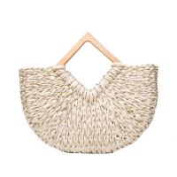Straw Bucket Bag & Weave Woven Tote soft surface Solid PC