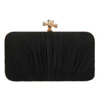 Silk Clutch Bag with chain Solid PC