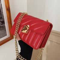PU Leather Box Bag Crossbody Bag with chain PC