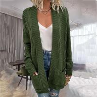 Polyester Women Long Cardigan mid-long style & loose Others PC