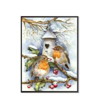 Canvas & Resin without frame & Creative Diamond Painting handmade bird pattern PC
