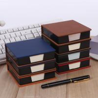 PU Leather Concise Sticky Notes Box PC