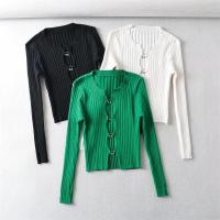 Coton Femmes Cardigan Tricoté Solide plus de couleurs pour le choix pièce