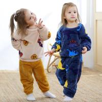 Flanelle Ensemble de pyjama pour enfants Pantalon & Retour au début couleur et motif différents pour le choix Ensemble