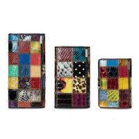 Leather Wallet Multi Card Organizer & soft surface geometric PC