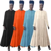 Polyester Einteiliges Kleid, Patchwork, Solide, mehr Farben zur Auswahl,  Stück