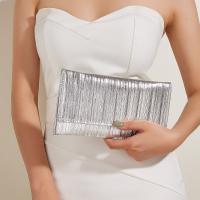 PU Leather Clutch Bag with chain & soft surface Solid PC