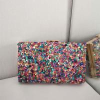 Shell & Iron hard-surface & Evening Party Clutch Bag with chain PC