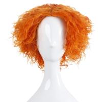 High Temperature Fiber for man Wig Can NOT perm or dye orange PC