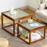 Moso Bamboo & Glass Tea Table durable PC