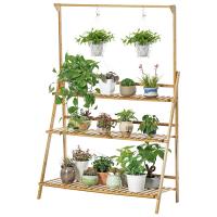Bamboo Multilayer Flower Rack durable PC