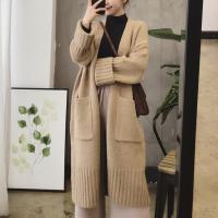 Acrylique Femmes Long Cardigan Solide plus de couleurs pour le choix : pièce