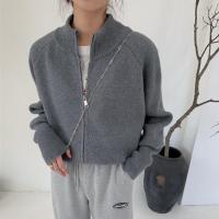 Acrylic Women Sweater loose knitted Solid : PC