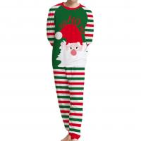 Acetate Fiber Christmas costume Parent-child Sleepwear Cartoon two different colored Set