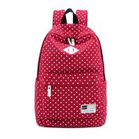 Polyester Printed Backpack large capacity & soft surface dot PC