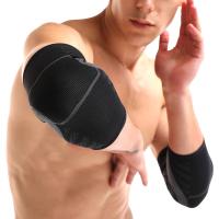 Polyester for adult Elbow Pads flexible knitted Solid black PC