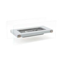 Glass & Stainless Steel Creative Tabletop Fireplace PC