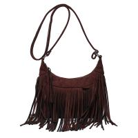 PU Leather Tassels Crossbody Bag large capacity & soft surface Solid PC